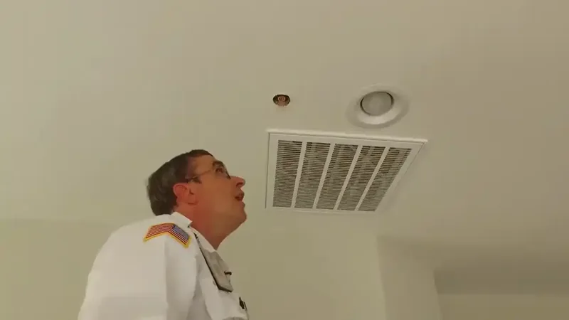 Fire sprinkler discharge water damage cleanup Fairfax VA