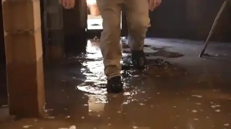 Flooded basement cleanup and water removal Fairfax VA